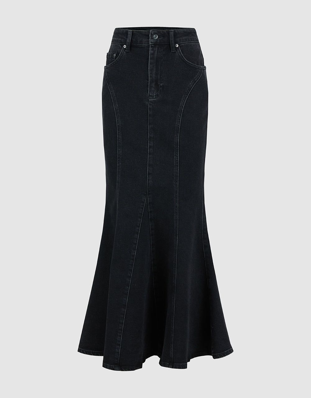 Skinny Fishtail Denim Skirt sold by Urban Revivo