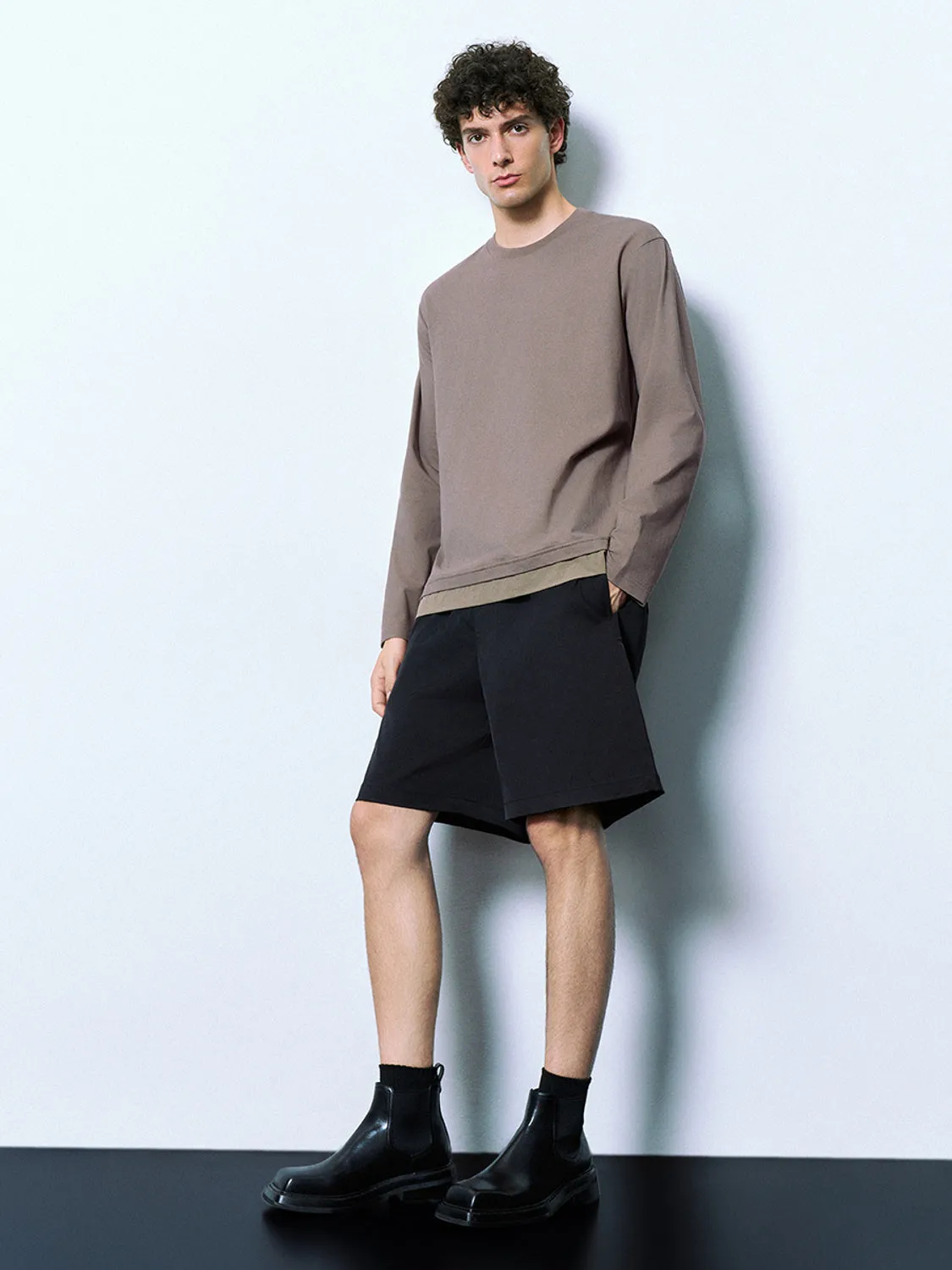 Crew Neck Loose T-Shirt sold by Urban Revivo product image thumbnail 5