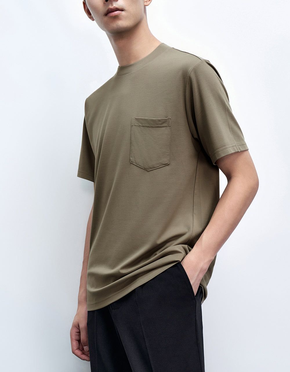 Crew Neck Loose T-Shirt sold by Urban Revivo product image thumbnail 3