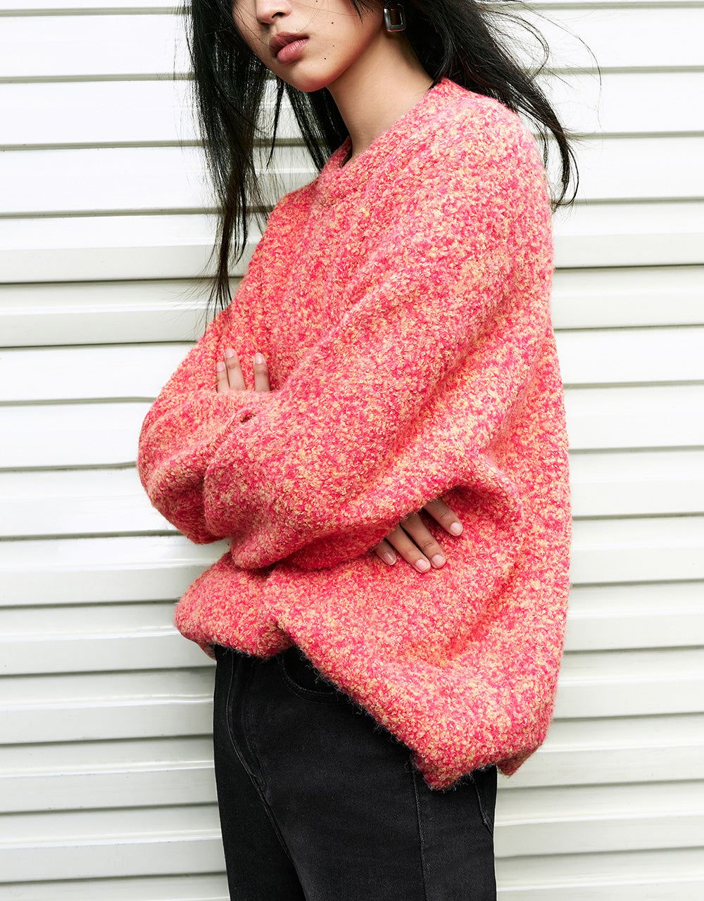 Crew Neck Loose Sweater sold by Urban Revivo product image thumbnail 3