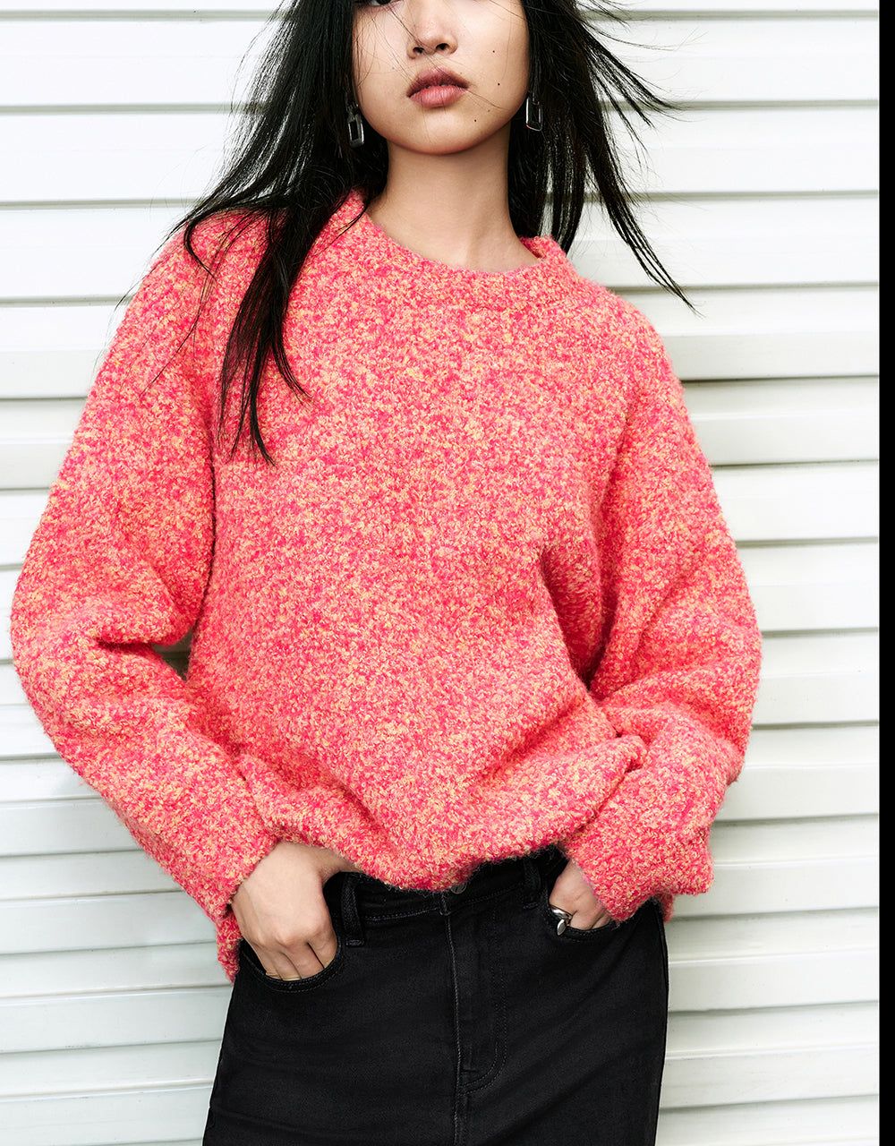 Crew Neck Loose Sweater sold by Urban Revivo product image thumbnail 5