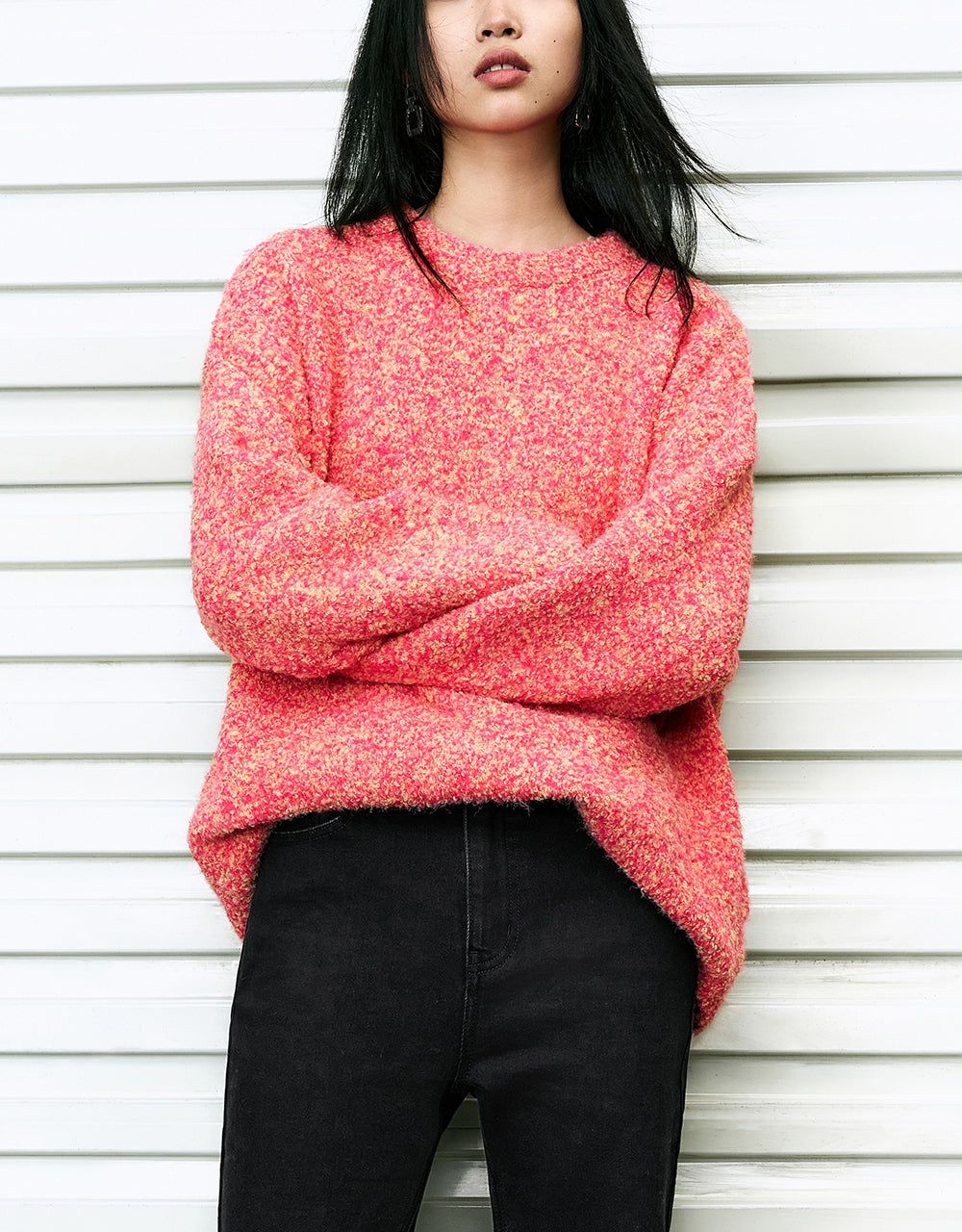 Crew Neck Loose Sweater sold by Urban Revivo product image thumbnail 2