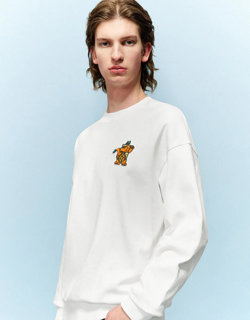 Cartoon Embossed Crew Neck T-Shirt sold by Urban Revivo product image thumbnail 4
