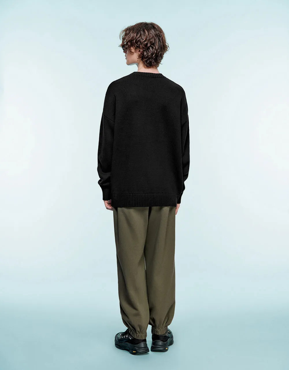 Drop Shoulder Sleeve Knitted T-Shirt sold by Urban Revivo product image thumbnail 5