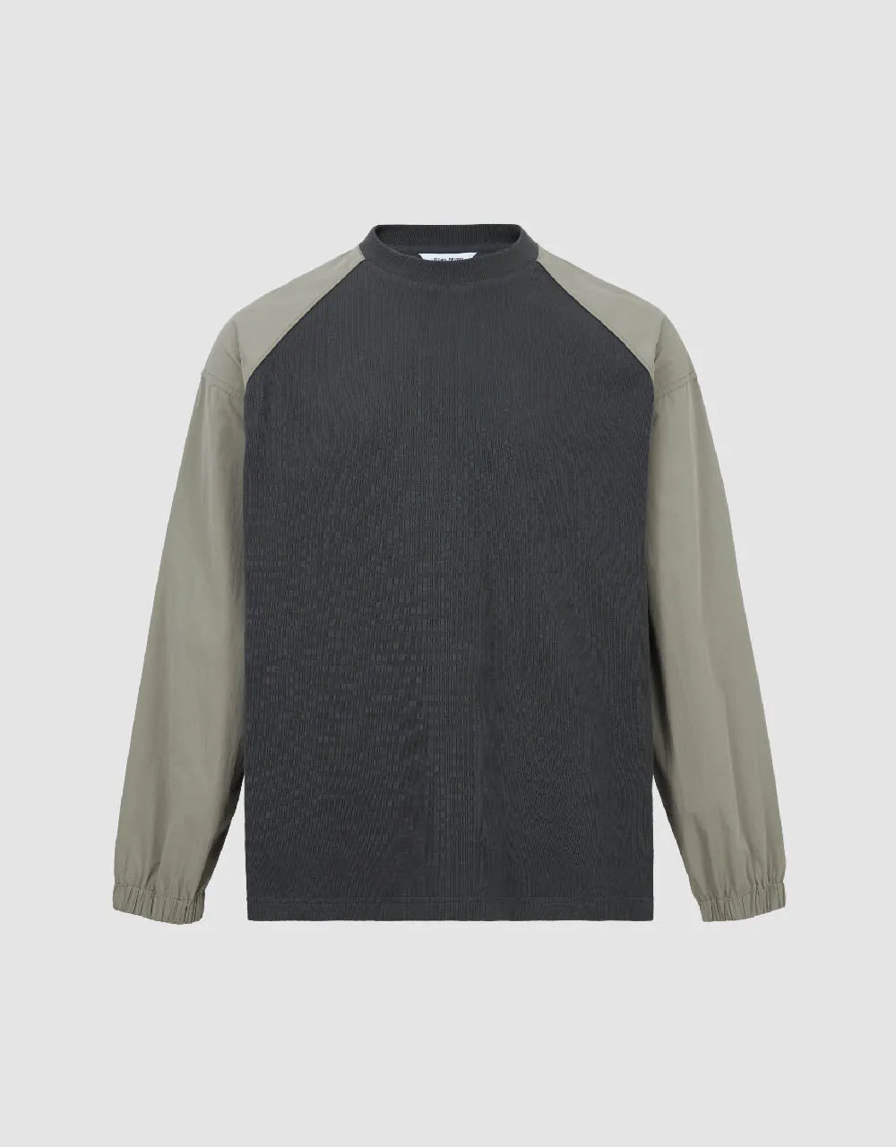 Two Toned Crew Neck Knitted T-Shirt sold by Urban Revivo