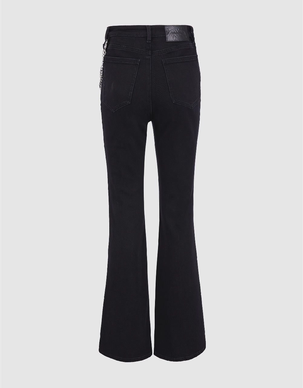 Split Hem Flare Jeans With Chain sold by Urban Revivo product image thumbnail 3