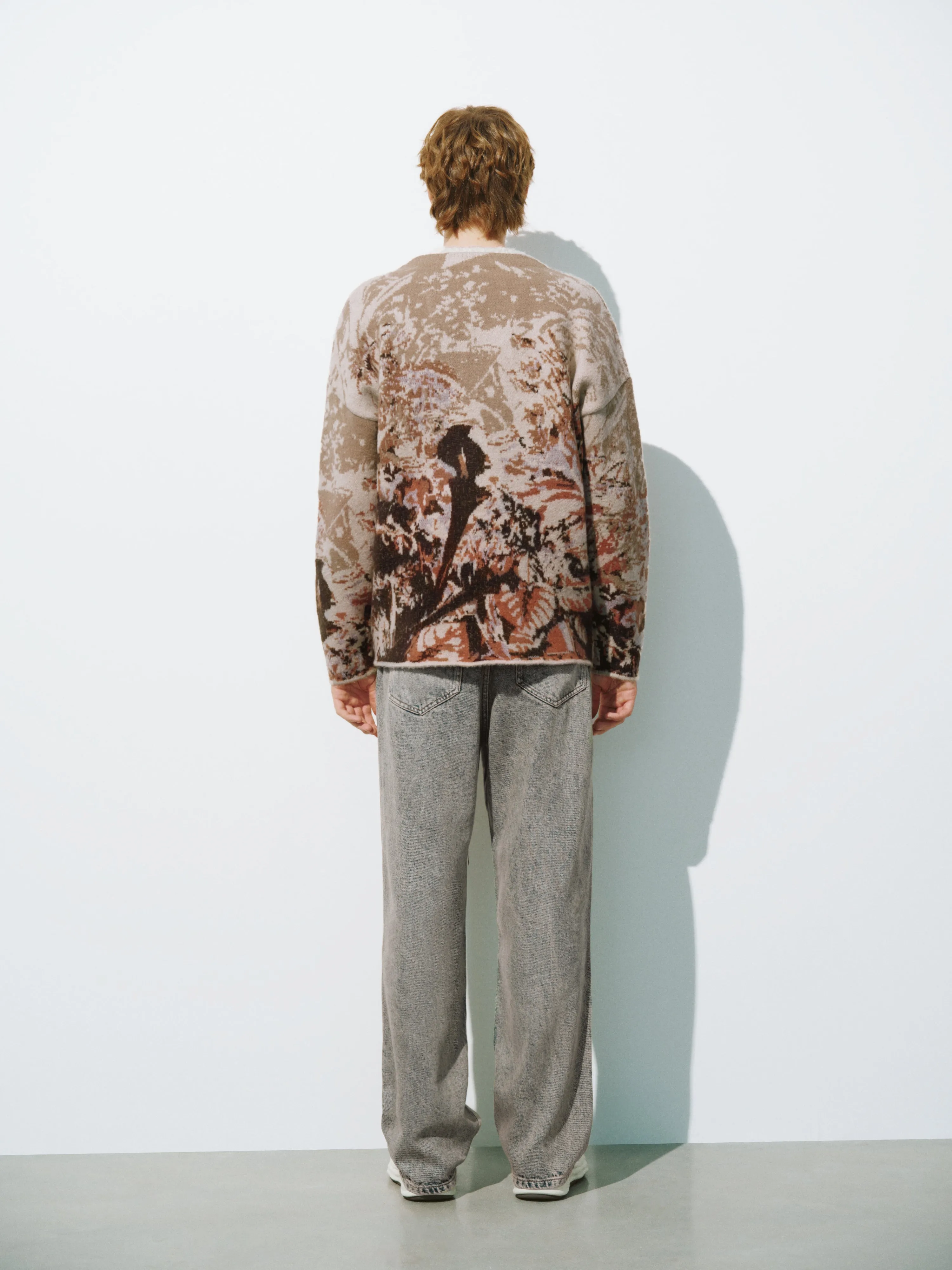 Tie Front Printed Knitted Cardigan sold by Urban Revivo product image thumbnail 4