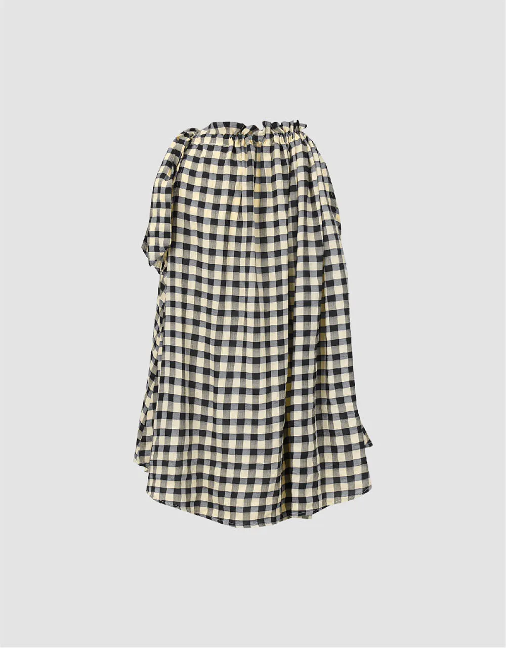 Halter Neck Plaid Sleeveless Blouse sold by Urban Revivo product image thumbnail 5
