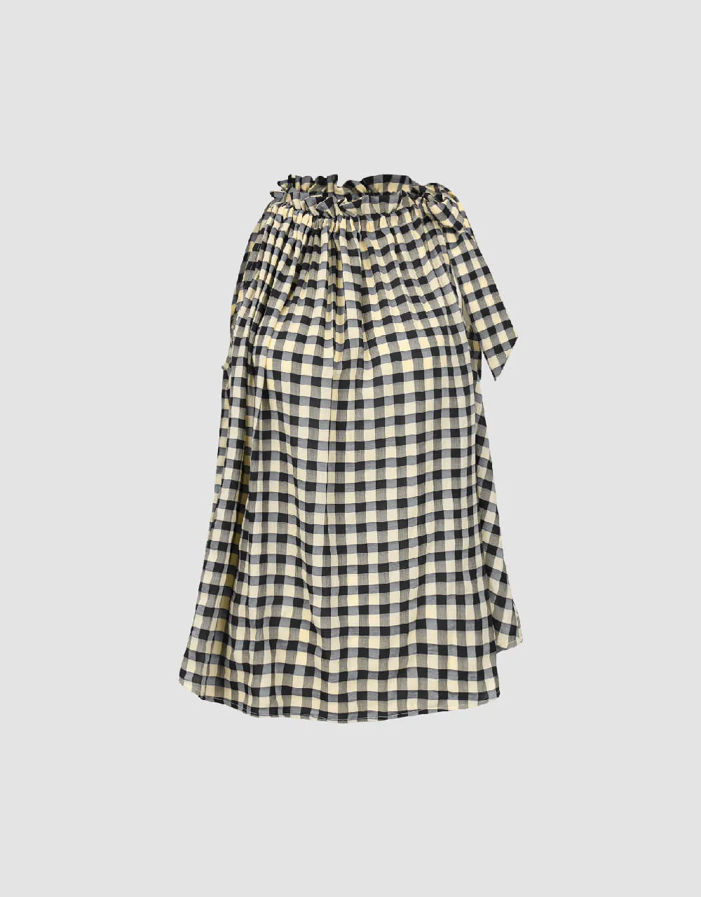 Halter Neck Plaid Sleeveless Blouse sold by Urban Revivo product image thumbnail 2