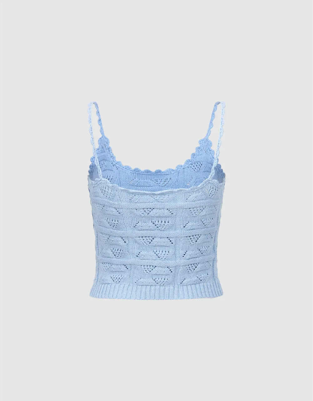 Crochet U Neck Knitted Cami Top sold by Urban Revivo product image thumbnail 5
