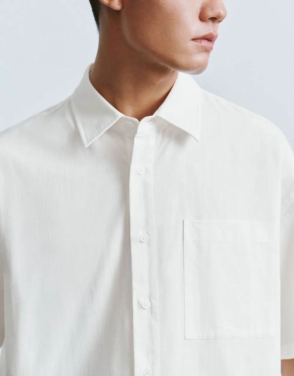 Button Up Loose Shirt sold by Urban Revivo product image thumbnail 4