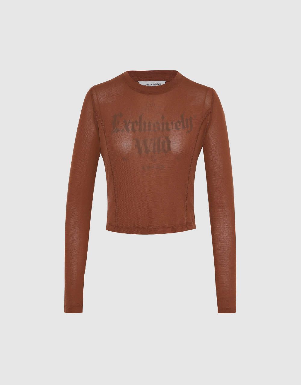 Letter Printed Crew Neck Knitted T-Shirt sold by Urban Revivo product image thumbnail 2