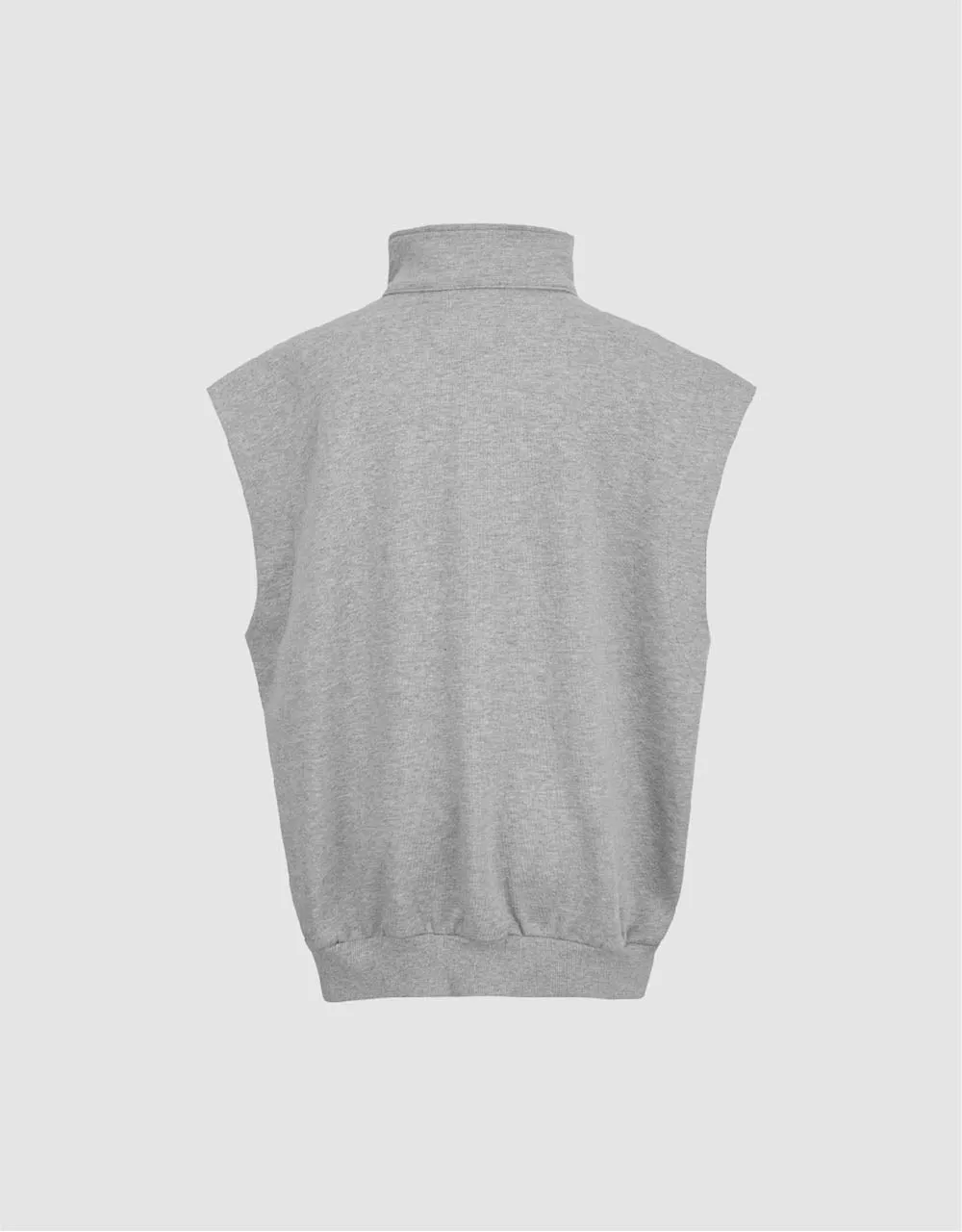 Zipper Front Stand Collar Waistcoat sold by Urban Revivo product image thumbnail 5