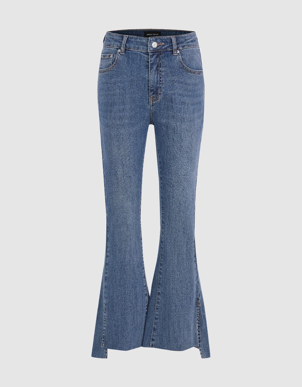 Split Hem Flare Jeans sold by Urban Revivo