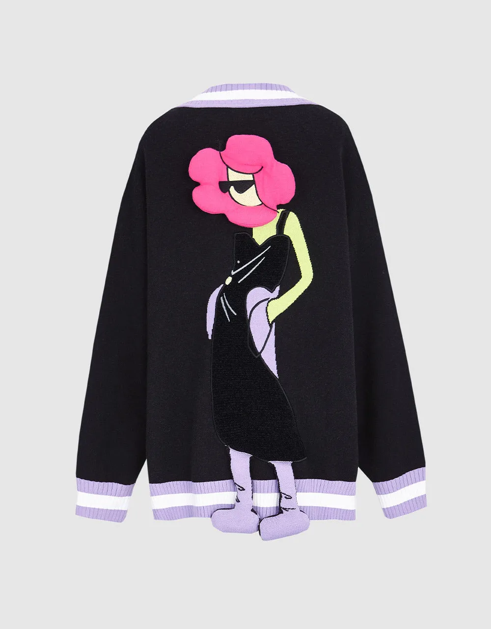 Contrast Trim Button Up Cardigan sold by Urban Revivo product image thumbnail 5