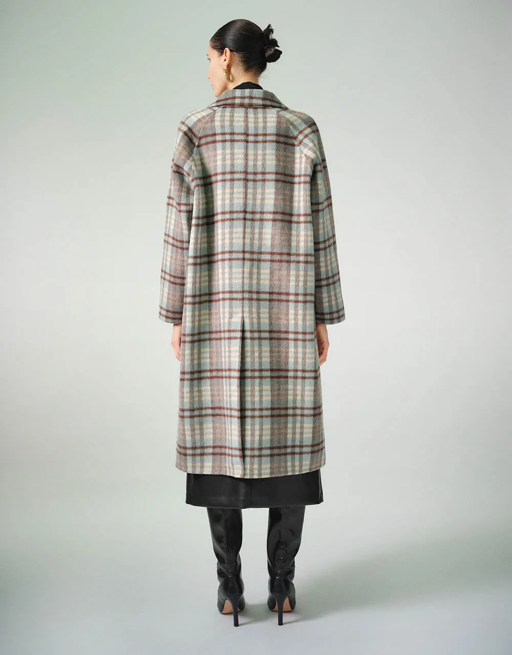 Plaid Straight Coat sold by Urban Revivo product image thumbnail 4