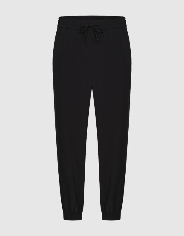 Drawstring Waist Jogger Pants sold by Urban Revivo