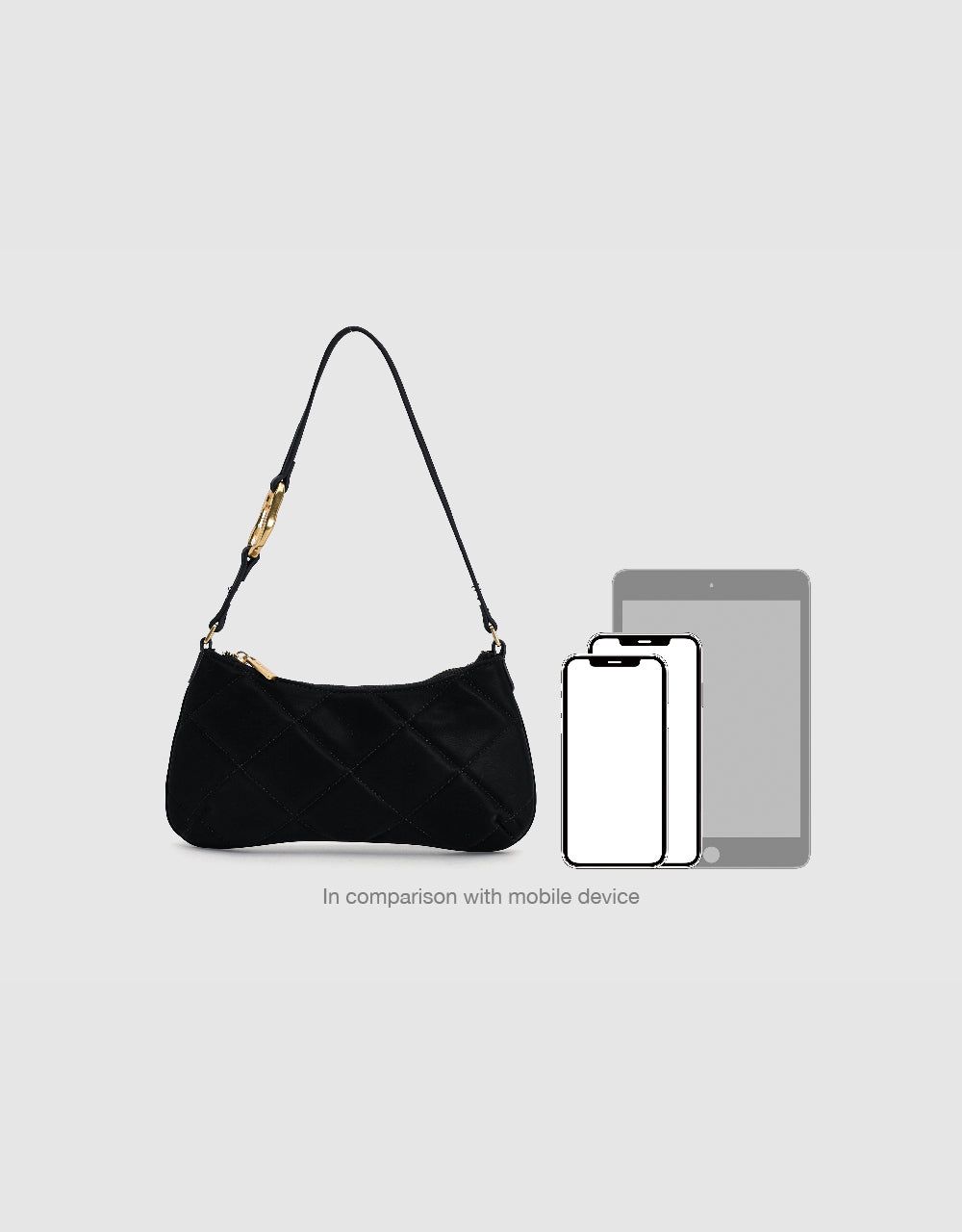 Quilted Vegan Leather Shoulder Bag sold by Urban Revivo product image thumbnail 3