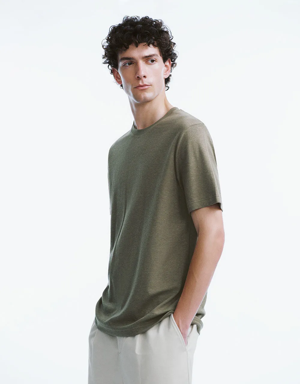 Crew Neck Knitted T-Shirt sold by Urban Revivo product image thumbnail 3