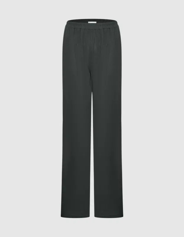 Elastic Waist Knitted Straight Pants sold by Urban Revivo