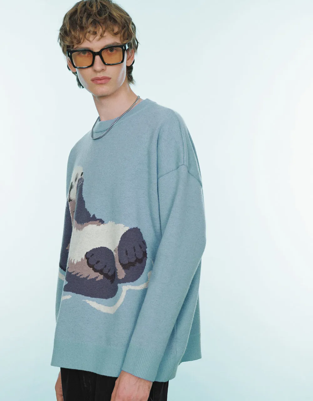 Animal Embroidered Knitted T-Shirt sold by Urban Revivo product image thumbnail 2