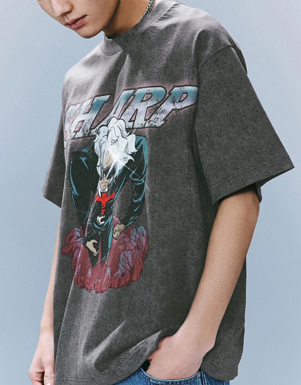 Printed Crew Neck T-Shirt sold by Urban Revivo product image thumbnail 3