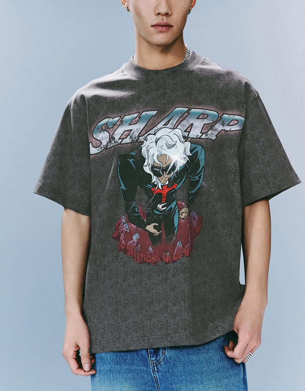Printed Crew Neck T-Shirt sold by Urban Revivo product image thumbnail 2