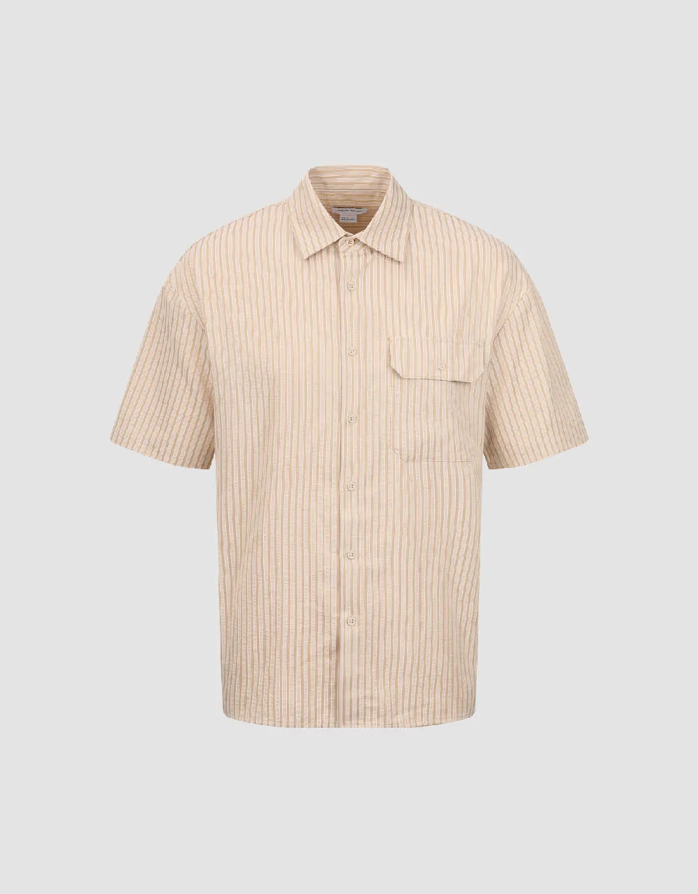 Textured Button Up Loose Shirt sold by Urban Revivo product image thumbnail 2