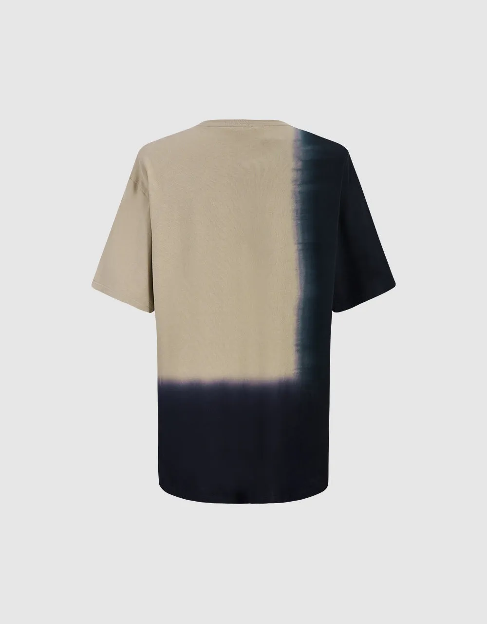 Two Toned Crew Neck Straight T-Shirt sold by Urban Revivo product image thumbnail 2