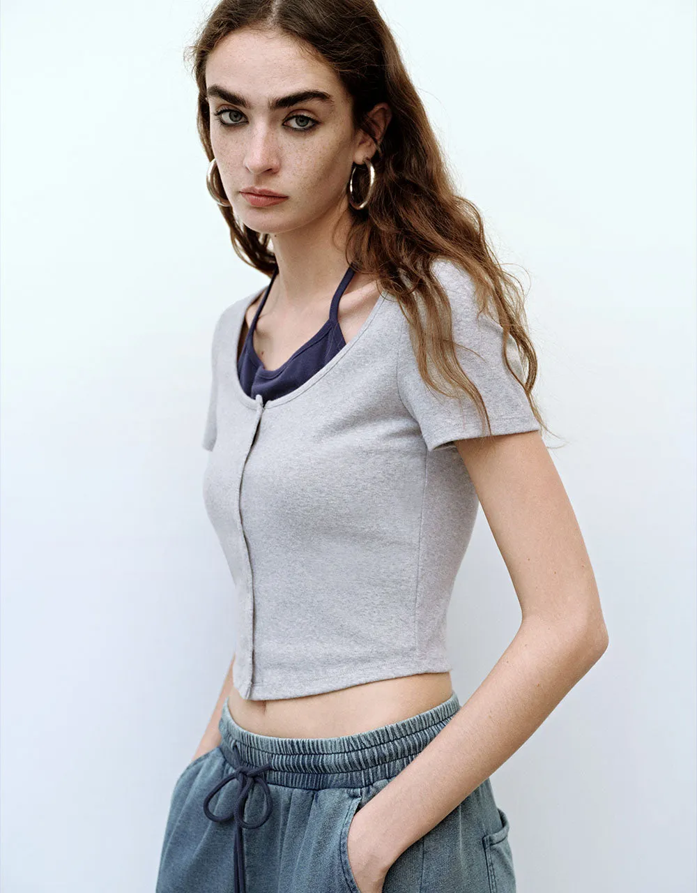 Halter Neck 2 In 1 Skinny T-Shirt sold by Urban Revivo product image thumbnail 3