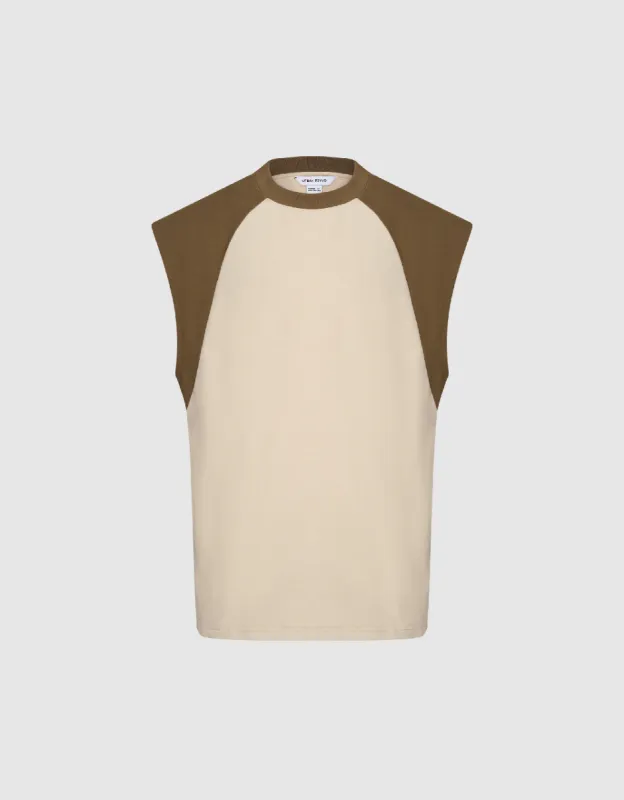 Crew Neck Loose Tank Top sold by Urban Revivo
