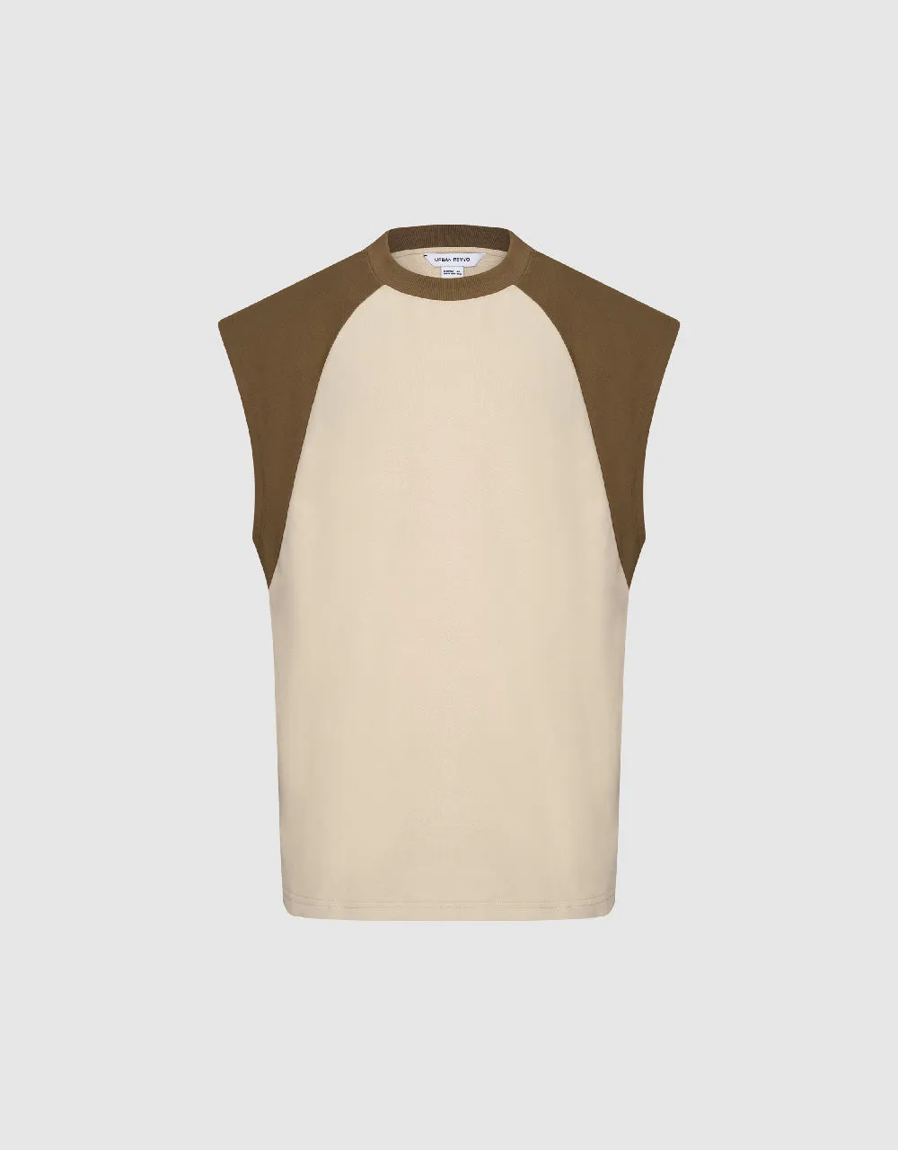 Crew Neck Loose Tank Top sold by Urban Revivo