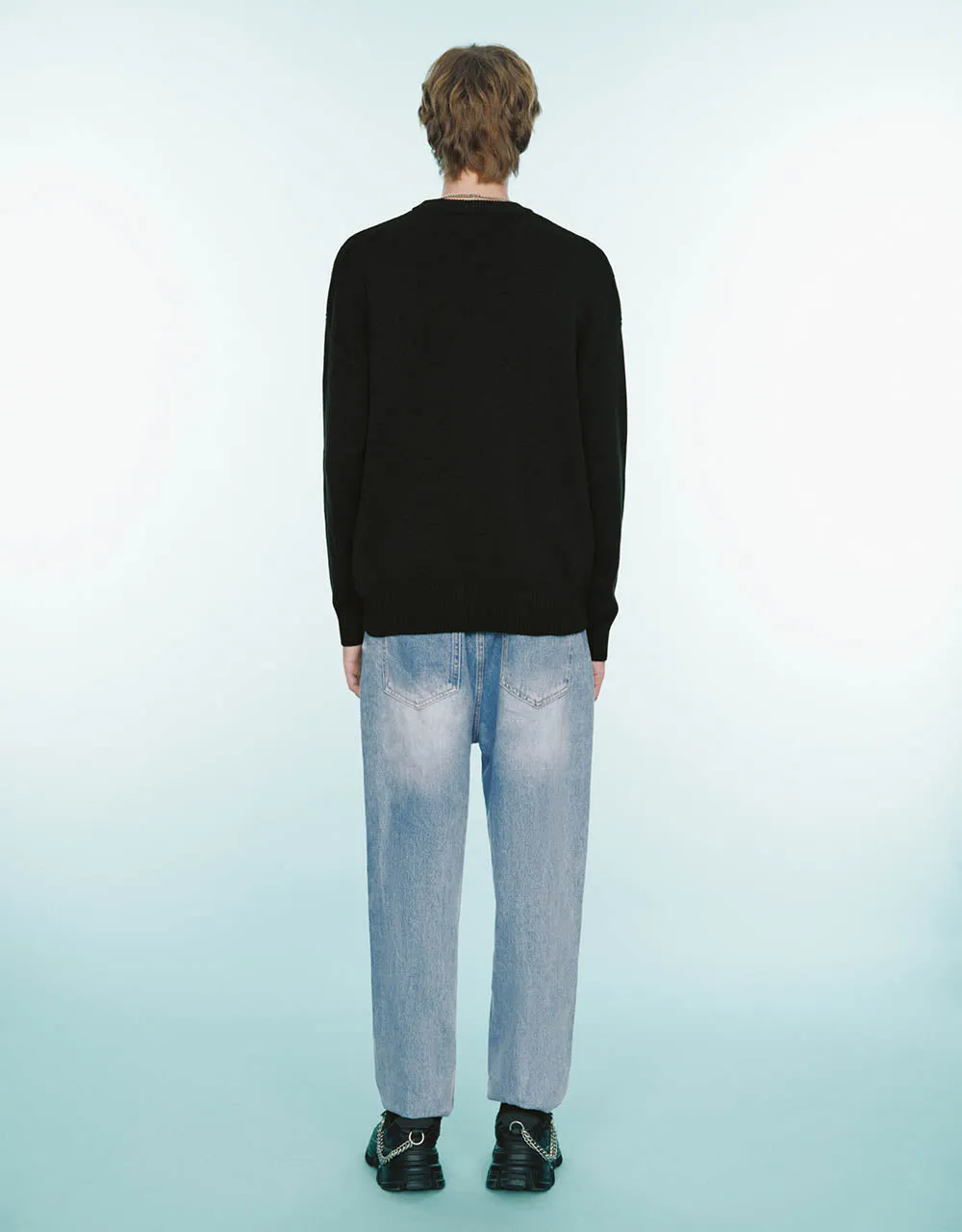 Slogan Embroidered Knitted T-Shirt sold by Urban Revivo product image thumbnail 3