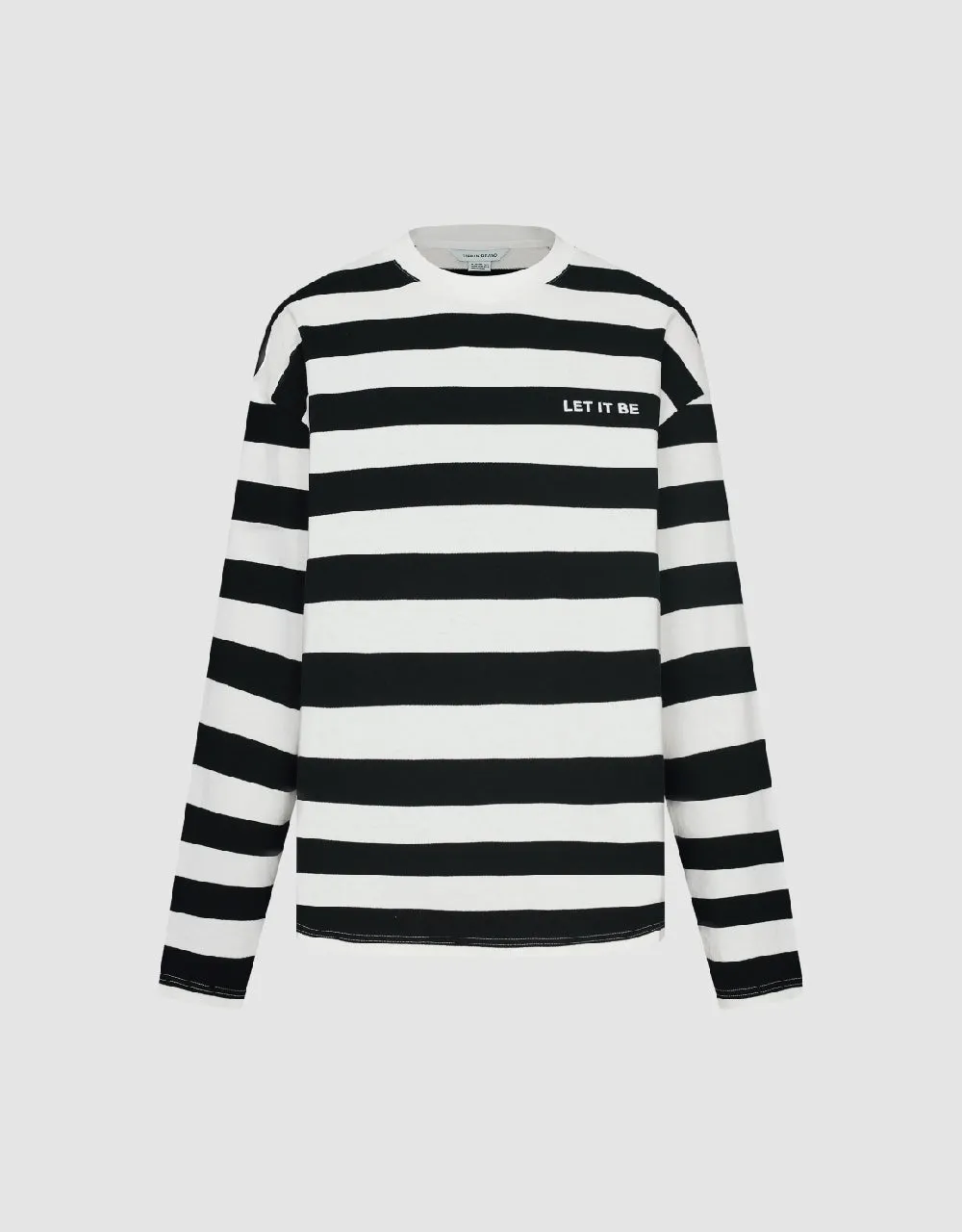 Striped Crew Neck T-Shirt sold by Urban Revivo product image thumbnail 3