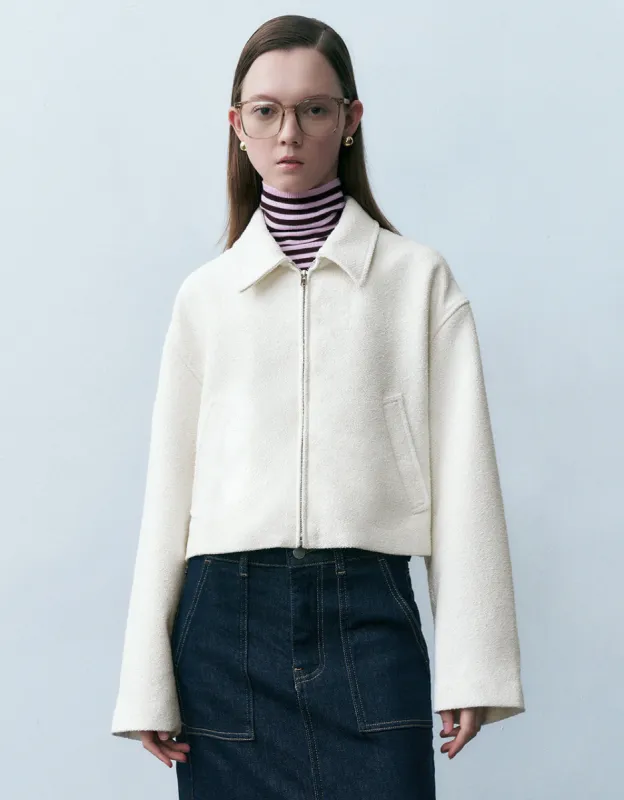 Zipper Front Straight Jacket sold by Urban Revivo