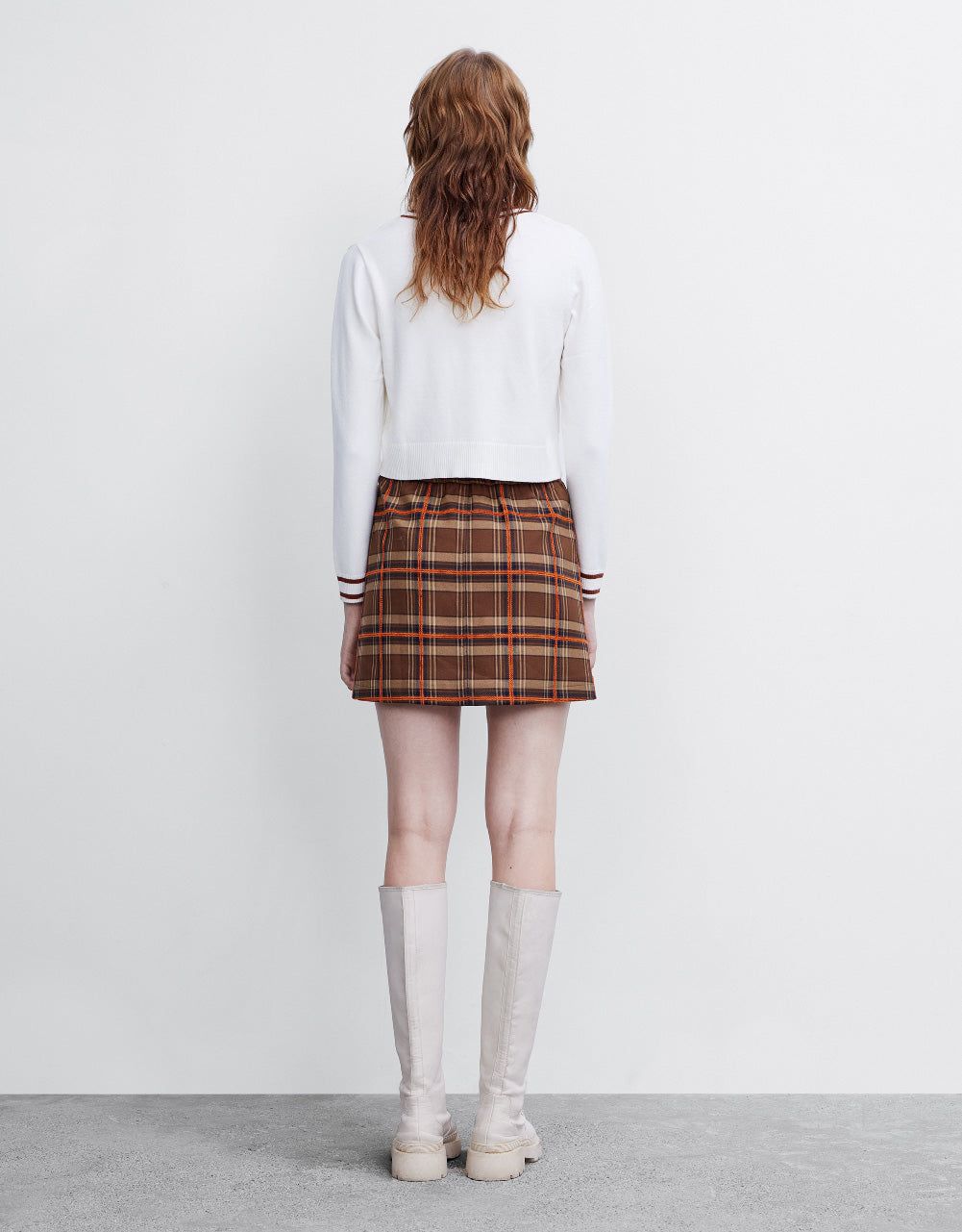 Plaid Mini A-Line Skirt sold by Urban Revivo product image thumbnail 4