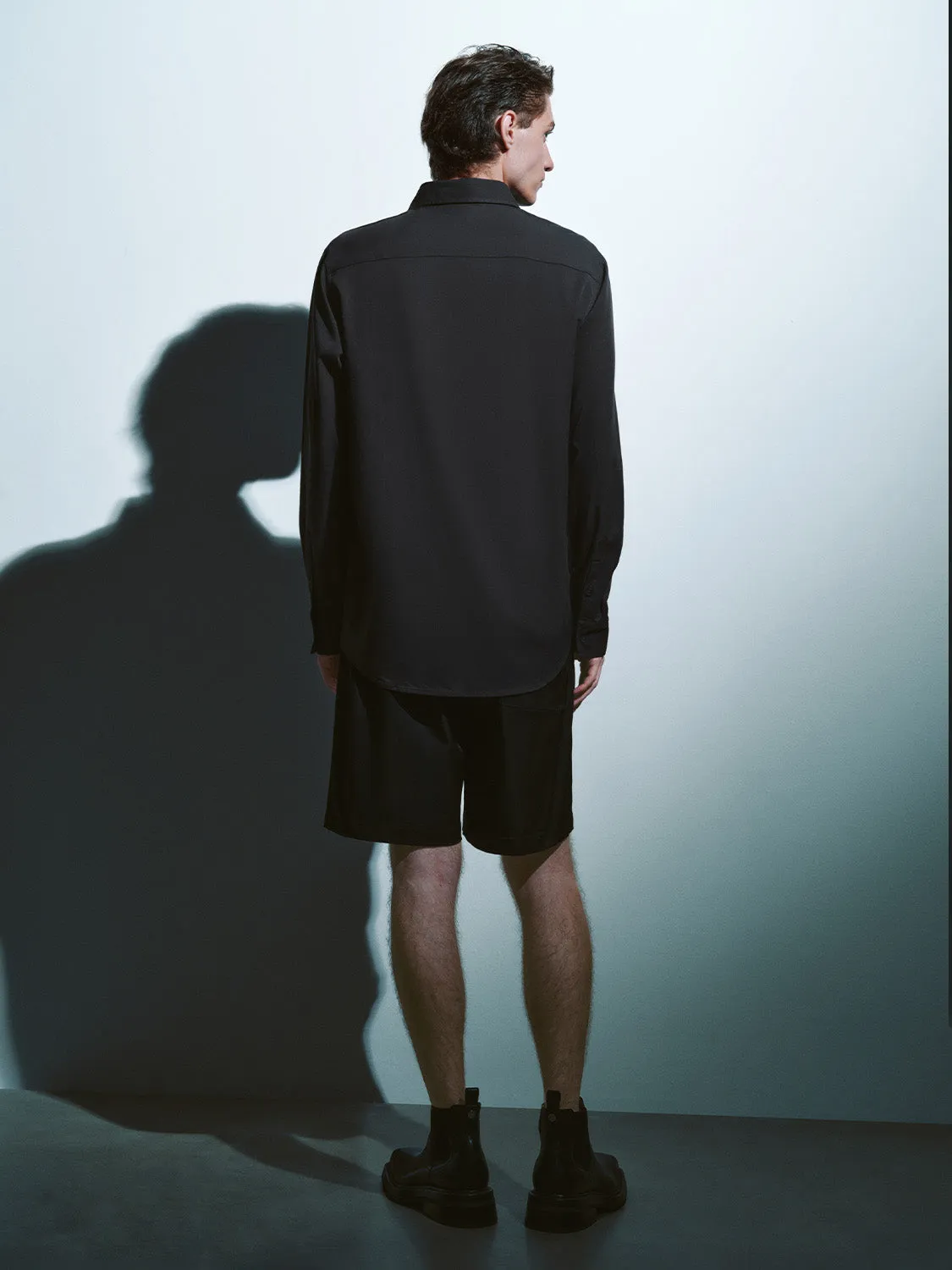 Button Up Loose Shirt sold by Urban Revivo product image thumbnail 4