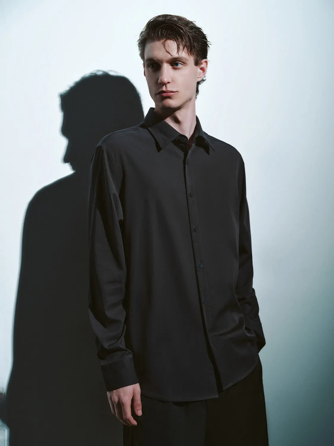 Button Up Loose Shirt sold by Urban Revivo product image thumbnail 3