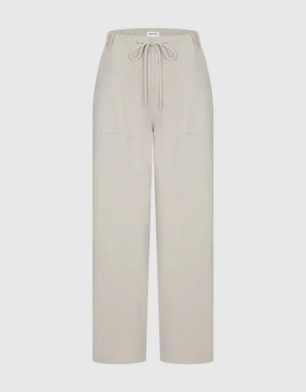 Wide-Leg Pants With Rope sold by Urban Revivo