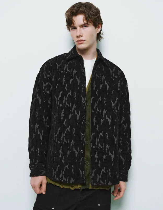 Button Up Printed Loose Shirt sold by Urban Revivo