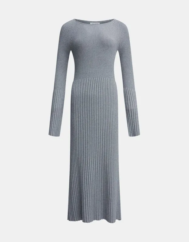 Raglan Sleeve Rib Knit Dress sold by Urban Revivo