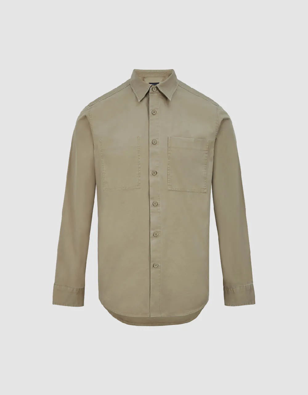 Button Up Straight Shirt sold by Urban Revivo product image thumbnail 2
