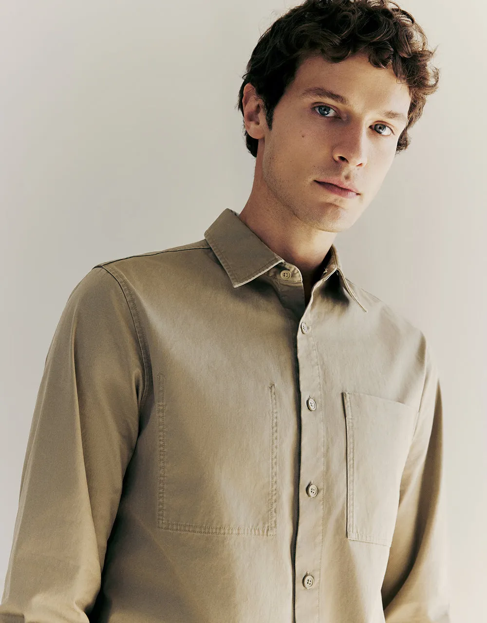 Button Up Straight Shirt sold by Urban Revivo product image thumbnail 4