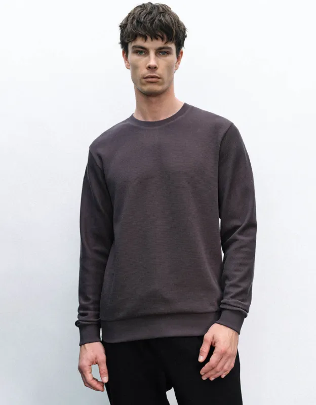 Crew Neck Straight Sweatshirt sold by Urban Revivo