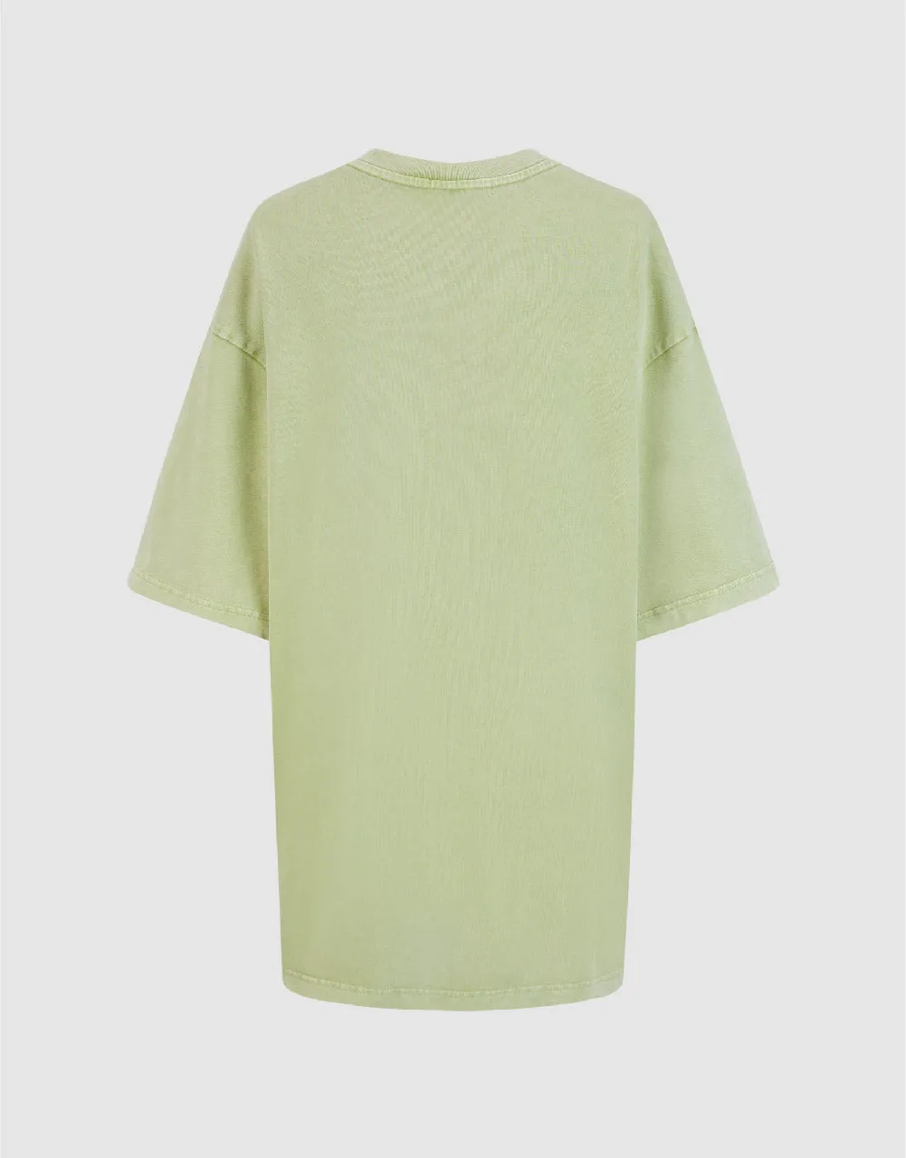 Printed Crew Neck Loose T-Shirt sold by Urban Revivo product image thumbnail 5