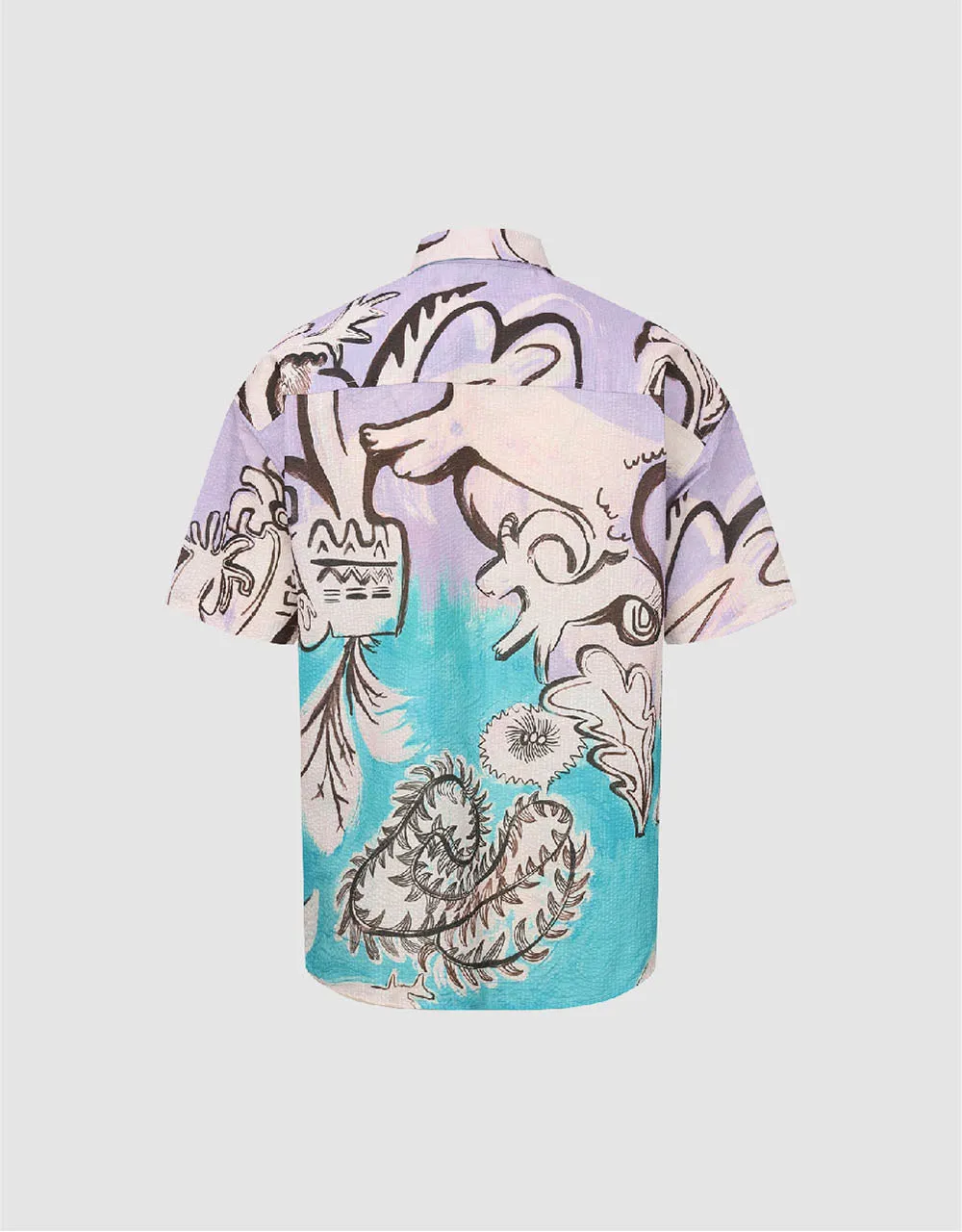 Printed Loose Shirt sold by Urban Revivo product image thumbnail 5