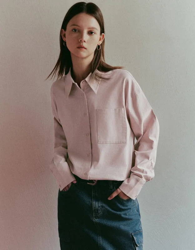Button Up Straight Shirt sold by Urban Revivo