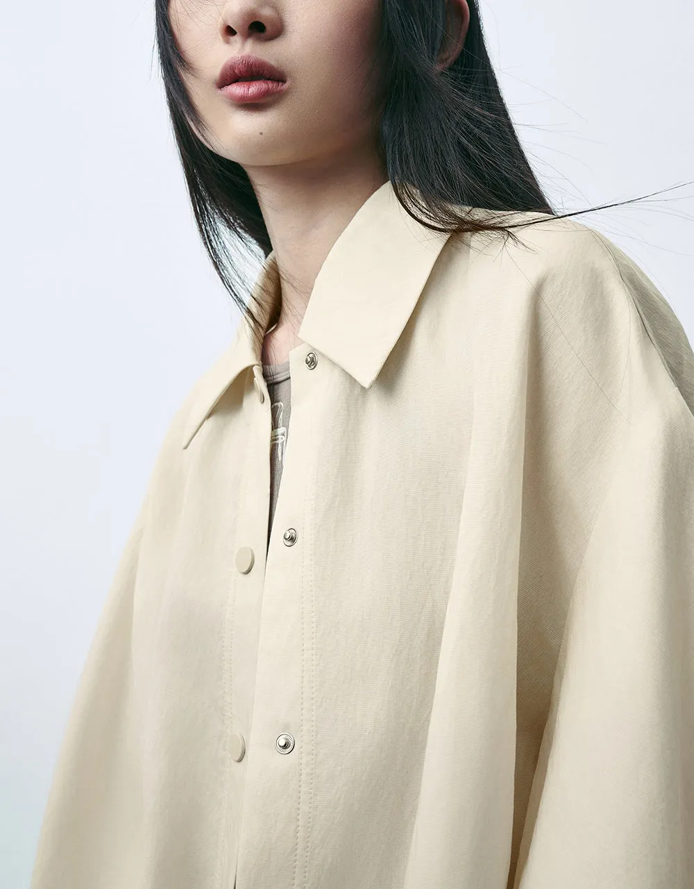 Drawstring Waist Straight Jacket sold by Urban Revivo product image thumbnail 4