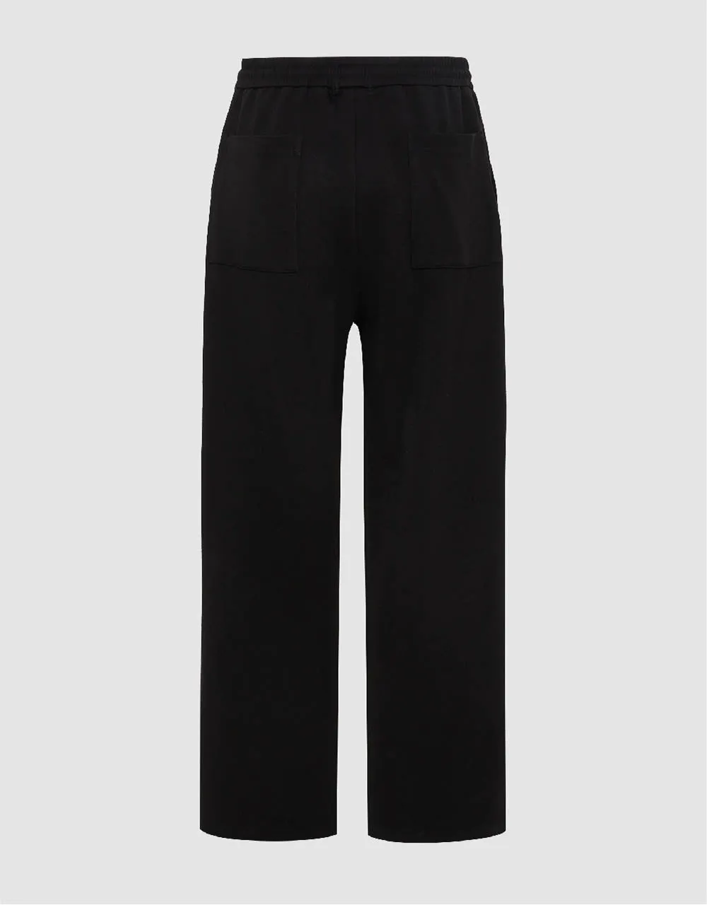 Drawstring Waist Knitted Wide-Leg Pants sold by Urban Revivo product image thumbnail 3