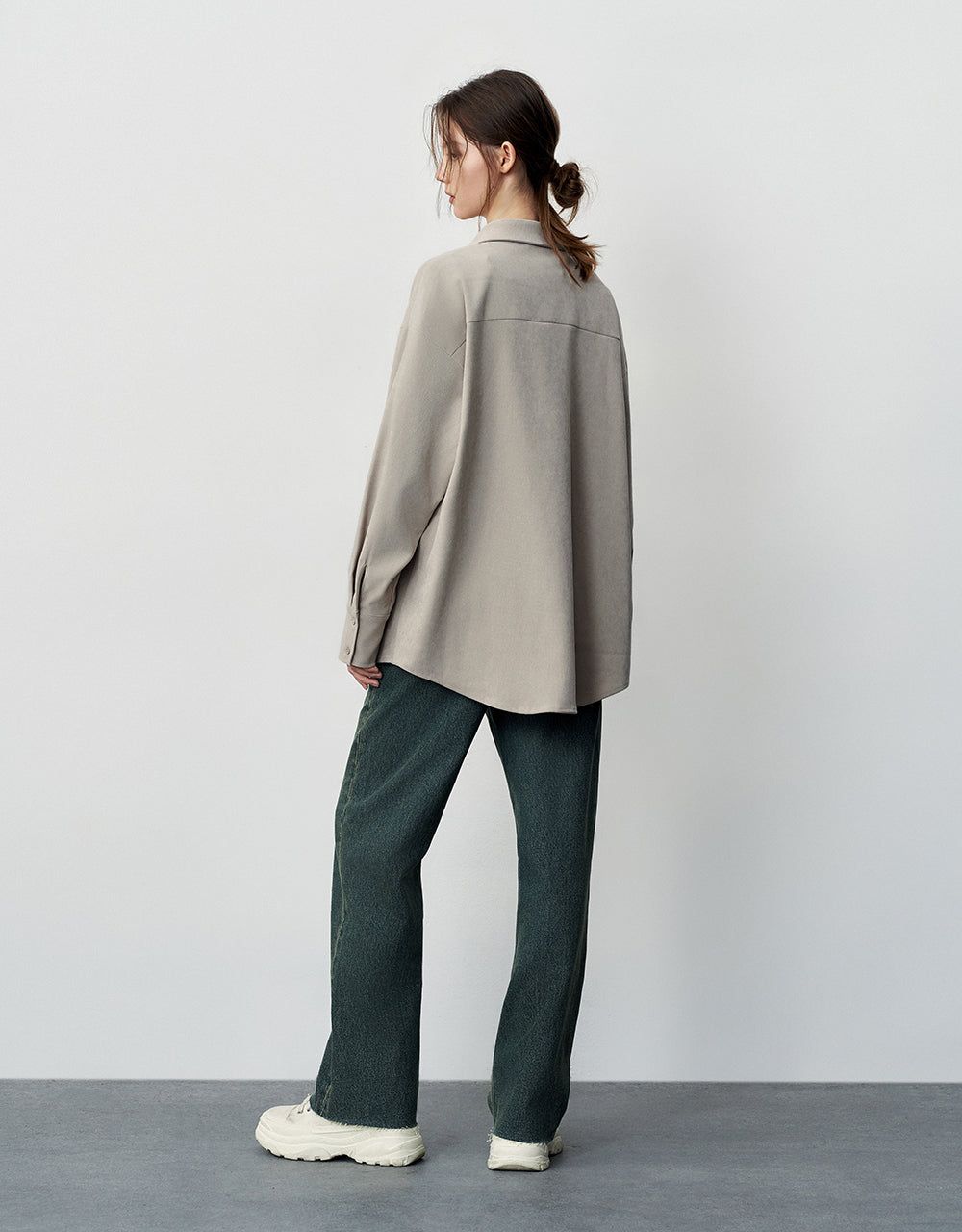 Button Up Straight Shirt sold by Urban Revivo product image thumbnail 4